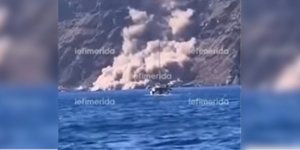 Κατολίσθηση στη Σαντορίνη