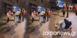 Από την άγρια συμπλοκή μεταξύ ανηλίκων στα Χανιά