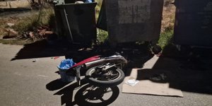 Το δίκυκλο του 17χρονου στην Σκιάθο
