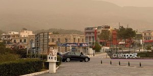 φαινόμενο μεταφοράς σκόνης από τη Σαχάρα στη Κρήτη