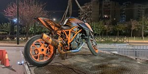 H μηχανή με την οποία ο 21χρονος που συνελήφθη έκανε σούζες