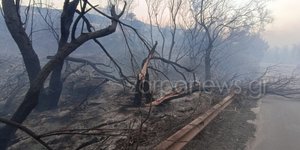 Η επόμενη μέρα από τη φωτιά στον Ναύσταθμο Χανίων
