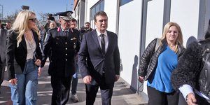 Ο υπουργός Προστασίας του Πολίτη, Μιχάλης Χρυσοχοΐδης σε σύσκεψη με δημάρχους στη Θεσσαλονίκη