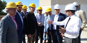 Από την επίσκεψη στο εργοτάξιο του αεροδρομίου