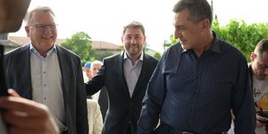 Συνάντηση Νίκου Ανδρουλάκη και Νίκολας Σμιτ με τον Περιφερειάρχη Θεσσαλίας