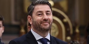 Ο πρόεδρος του ΠΑΣΟΚ, Νίκος Ανδρουλάκης 