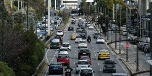 Κίνηση οχημάτων στην Αθήνα