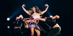 Η Μαρίνα Σάττι στη σκηνή της Eurovision 2024, δεύτερη πρόβα