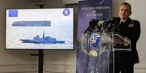 Συνέντευξη Τύπου του επιχειρησιακού Διευθυντή της επιχείρησης Aspides, Υποναύαρχου Βασίλειου Γρυπάρη