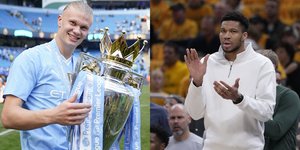 Ο Έρλινγκ Χάαλαντ κι ο Γιάννης Αντετοκούνμπο