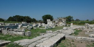 Άποψη του αρχαιολογικού χώρου του Ηραίου στη Σάμο