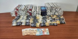 Τα λαθραία καπνικά προϊόντα που κατασχέθηκαν