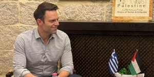 Ο Στέφανος Κασσελάκης συναντήθηκε με τον υπουργό Τουρισμού της Παλαιστίνης