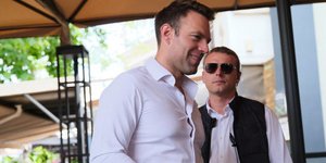 Ο Στέφανος Κασσελάκης σε περιοδεία στα Γιαννιτσά