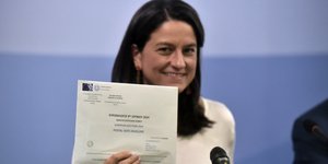 Η υπουργός Εσωτερικών Νίκης Κεραμέως