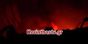 Κάηκε ολοσχερώς συσκευαστήριο στο Μούλκι Κορινθίας