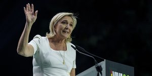 H επικεφαλής της γαλλικής ακροδεξιάς, Μαρίν Λεπέν