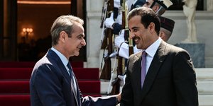 Στην Αθήνα ο Εμίρης του Κατάρ, συνάντηση με τον Κυριάκο Μητσοτάκη στο Μέγαρο Μαξίμου