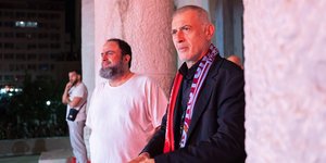 Ο Γιάννης Μώραλης με τον Βαγγέλη Μαρινάκη