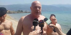 Ο Αχιλλέας Μπέος έκανε μπάνιο στις Αλυκές Βόλου
