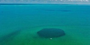Η μπλε τρύπα  Taam Ja' Blue Hole (TJBH), που βρίσκεται στον κόλπο Τσετουμάλ της χερσονήσου Γιουκατάν
