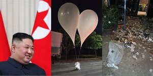 90 μπαλόνια με σκουπίδια έστειλε στη Νότια Κορέα το καθεστώς του Κιμ Γιονγκ Ουν
