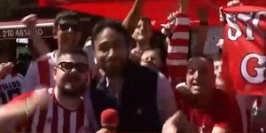  Οι φίλαθλοι του Ολυμπιακού έστησαν από νωρίς... πάρτι στο «Γ. Καραϊσκάκης»