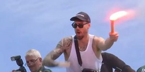 Ο Χουάντσο άναψε καπνογόνο στο πούλμαν του Παναθηναϊκού