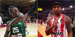 Κέντρικ Ναν (αριστερά) και Αϊζάια Κάνααν (δεξιά)