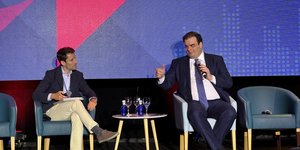 Ο Κυριάκος Πιερρακάκης σε συνέδριο στη Μαδρίτη 