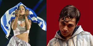 Η Μαρίνα Σάττι και ο Ιταλός τραγουδιστής Settembre