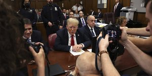 O Nτόναλντ Τραμπ στη δίκη του