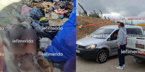 Infant found dead in debris