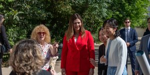 H Σοφία Ζαχαράκη με την πριγκίπισσα της Ιαπωνίας