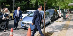 Ο Άδωνις Γεωργιάδης στο Μέγαρο Μαξίμου