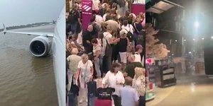 Πλημμύρισε το αεροδρόμιο της Μαγιόρκα μετά από καταρρακτώδη βροχή