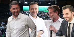 Νίκος Ανδρουλάκης, Χάρης Δούκας, Παύλος Γερουλάνος Μανώλης Χριστοδουλάκης 