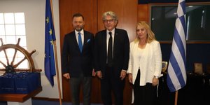 Ο Ευρωπαίος Επίτροπος Τιερί Μπρετόν 