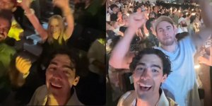 Η Κάιλι Μινόγκ, ο Joe Jonas και ο Λίαμ Χέμσγουορθ βρέθηκαν στο ΟΑΚΑ και παρακολούθησαν τη συναυλία των Coldplay