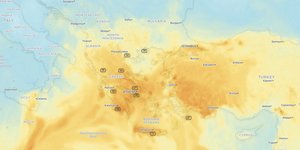 Copernicus πώς η αφρικανική σκόνη κάλυψε τη χώρα