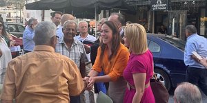 Η υπουργός Εργασίας και Κοινωνικής Ασφάλισης κα Δόμνα Μιχαηλίδου