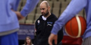 Ο προπονητής της Εθνικής ομάδας μπάσκετ, Βασίλης Σπανούλης