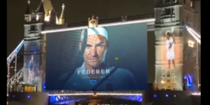 Promo για το ντοκιμαντέρ του Φέντερερ στη γέφυρα του Λονδίνου