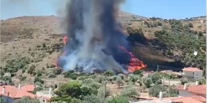 Φωτογραφία από την φωτιά στην Κετρατέα