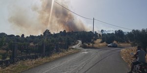 Φωτιά στο Κοντοδεσπότι Ευβοίας