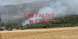 Φωτιά στο Κολομόδι στo Ηράκλειο Κρήτης