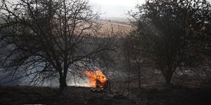 Φωτιά στο Λουτρό Λάρισας