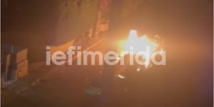 Βίντεο-ντοκουμέντο: Παρανάλωμα του πυρός το περιπολικό έξω από το σπίτι της προέδρου του Αρείου Πάγου