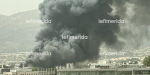 Μεγάλη φωτιά σε εργοστάσιο στην Κάτω Κηφισιά