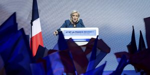 Η επικεφαλής της γαλλικής ακροδεξιάς, Μαρίν Λεπέν